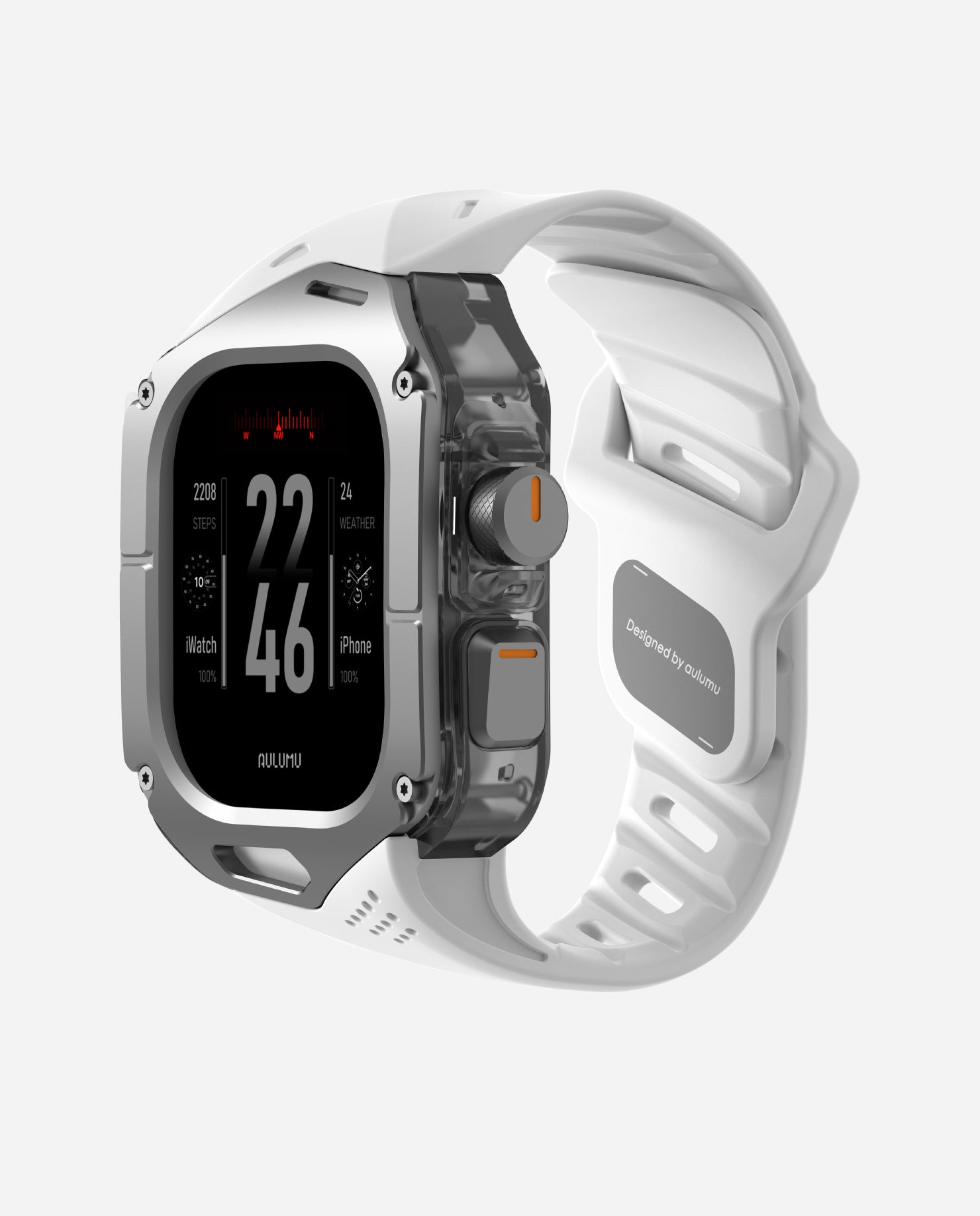 AULUMU A01 rugged Apple Watch cover and strap providing robust protection for daily wear.
