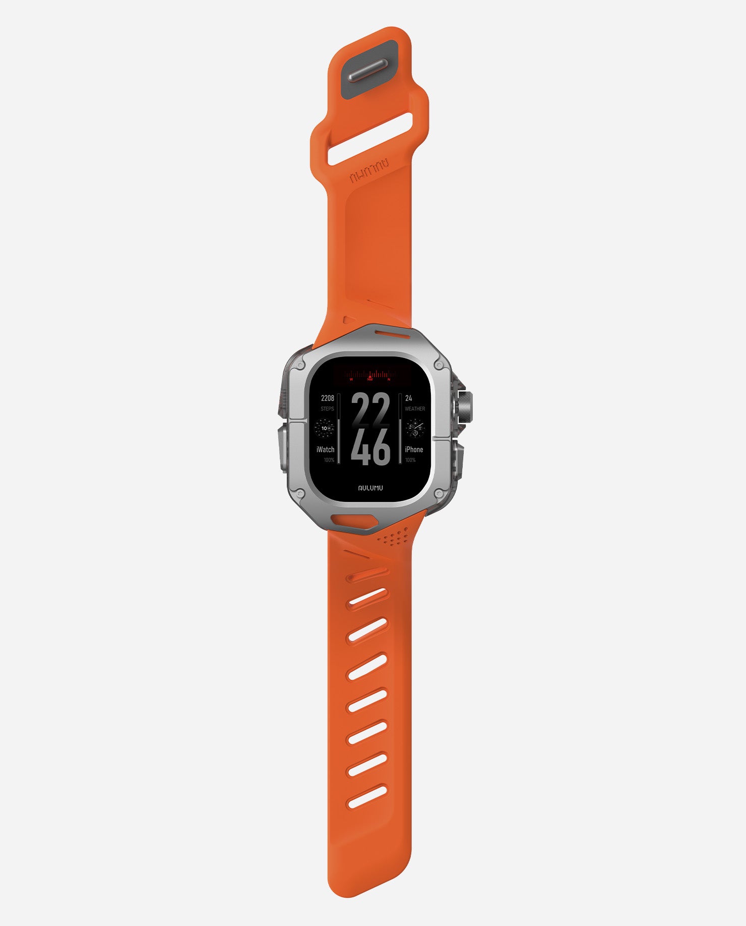 A01 Case with Band for Apple Watch Ultra 1/2/3 | Titanium Cover | FKM Band