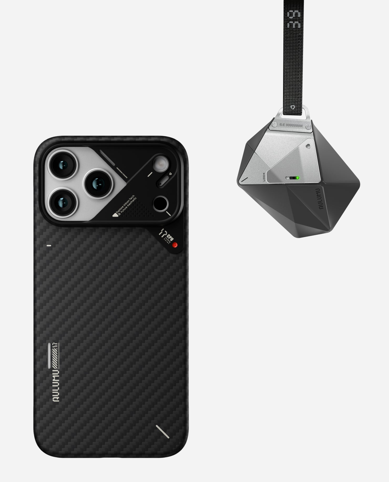 A17 Aramid Fiber Case for iPhone 17 Series & A39 Geometric Case for AirPods Pro 3