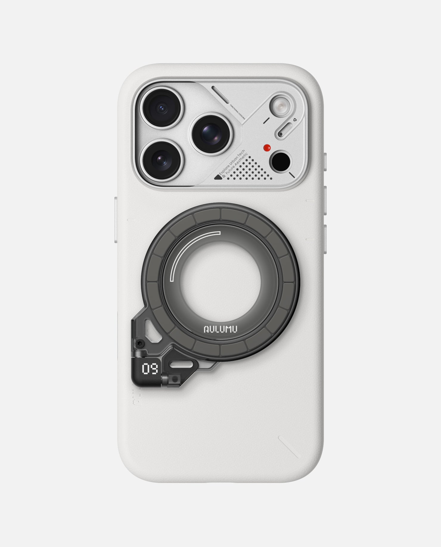 A17 iPhone 17 Series Vegan Leather Case & G09 Ghost Infinite 360° Magnetic Stand