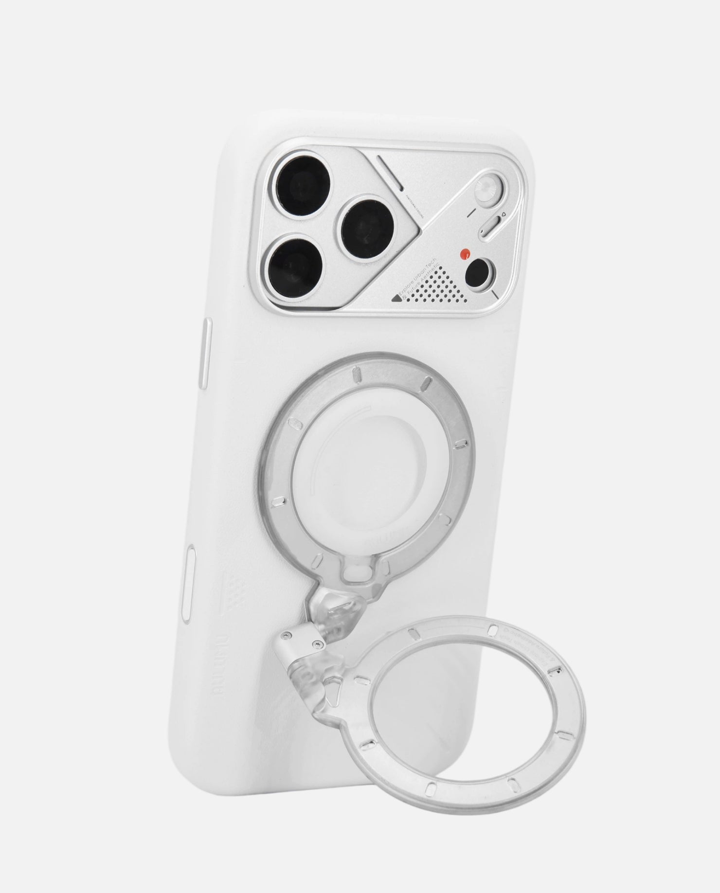 A17 iPhone 17 Series Vegan Leather Case & G09 Ghost Infinite 360° Magnetic Stand
