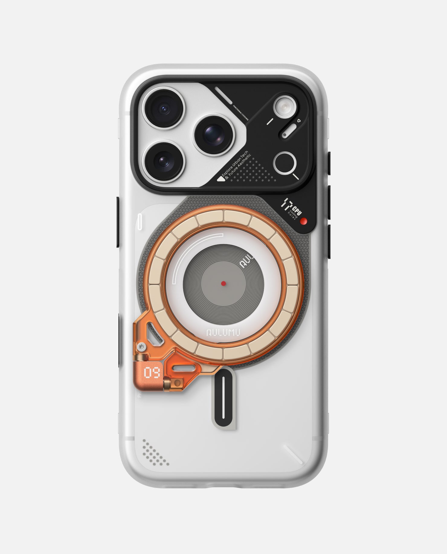 A17 iPhone 17 Series Frosted Case & G09 Ghost Infinite 360° Magnetic Stand