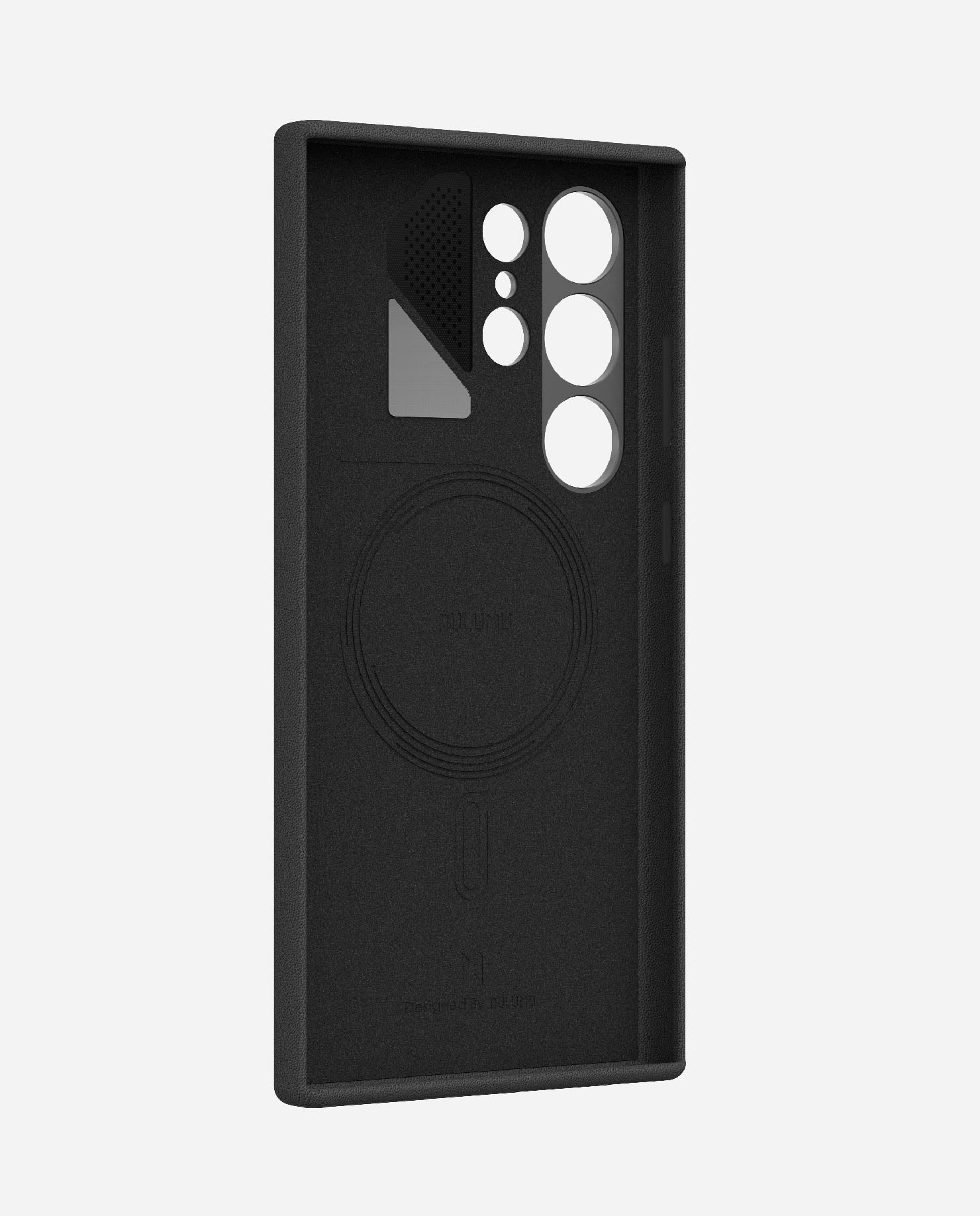 S24 Vegan Leather Case for Samsung Galaxy S24 Series | Real Cooling | Black | Magnetic & PowerShare