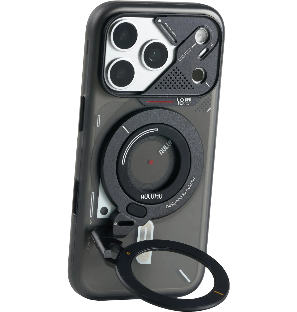 A18 iPhone 18/17 Series Frosted Case & G09 Infinite 360° Magnetic Stand