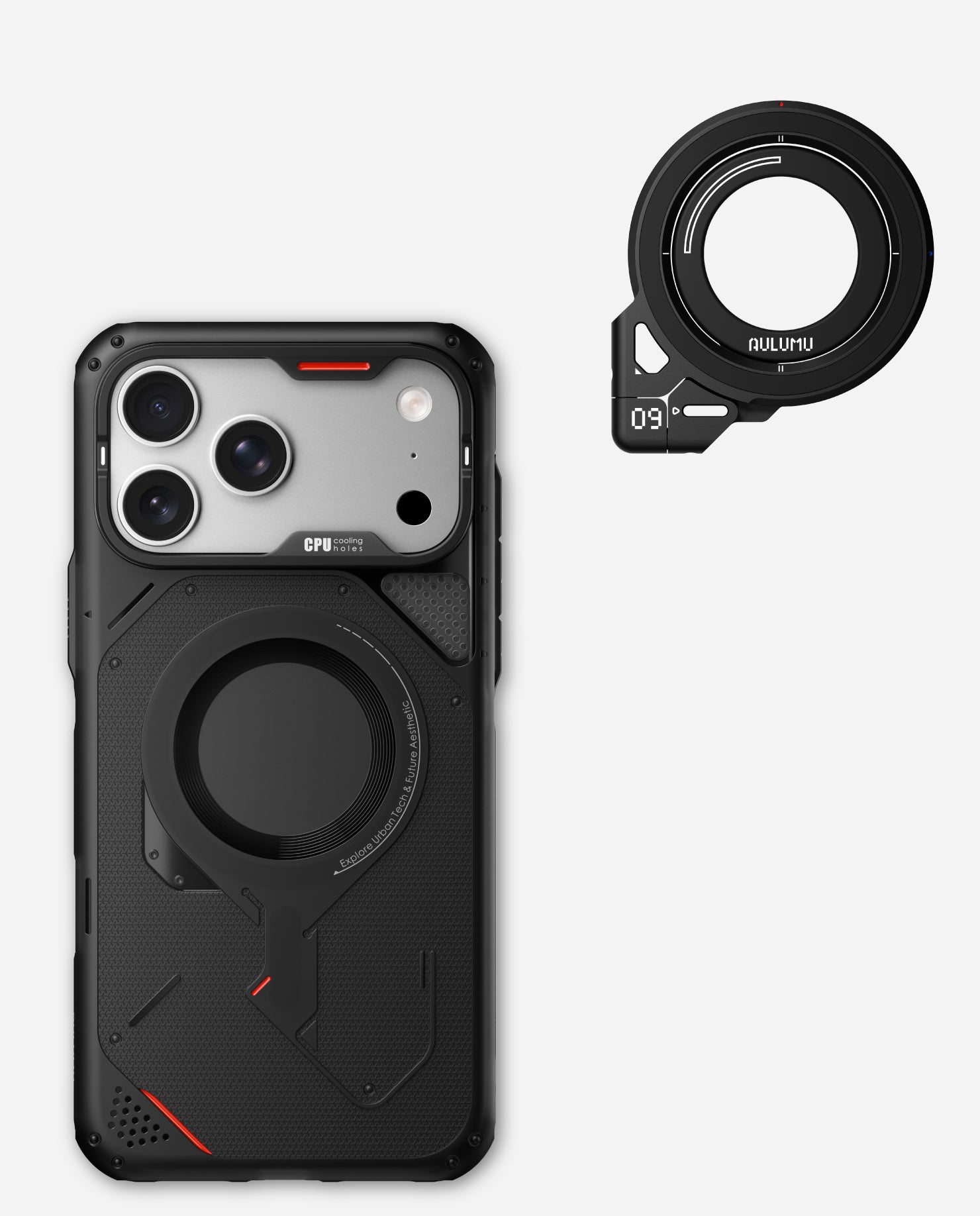 A17 iPhone 17 Series Rugged Outdoor Case & G09 Infinite 360° Magnetic Stand