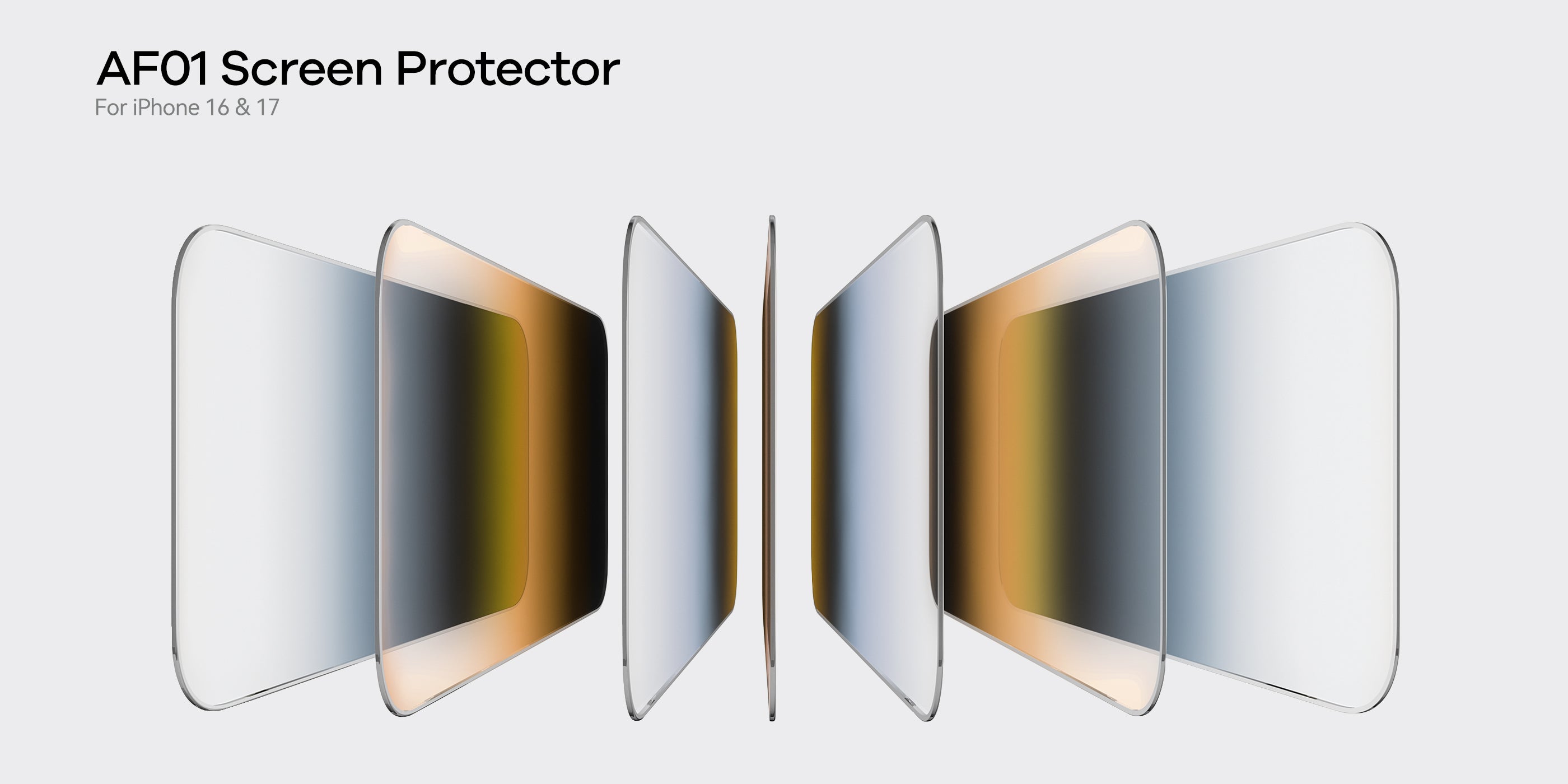 Exploded view of AULUMU AF01 screen protector