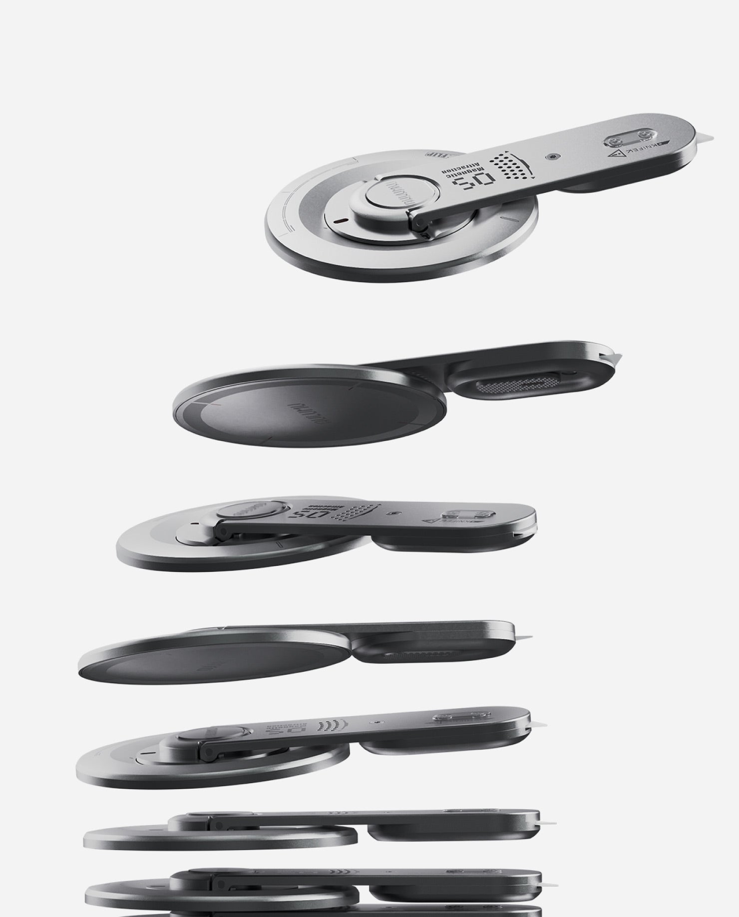 AULUMU G05 multi‑function phone kickstand with MagSafe attachment, adjustable stand, 360° rotation and an integrated box opener.

