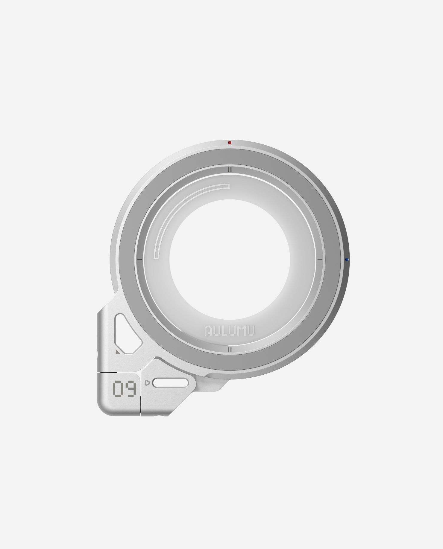 aulumu G09 MagSafe stand holding a phone upright

