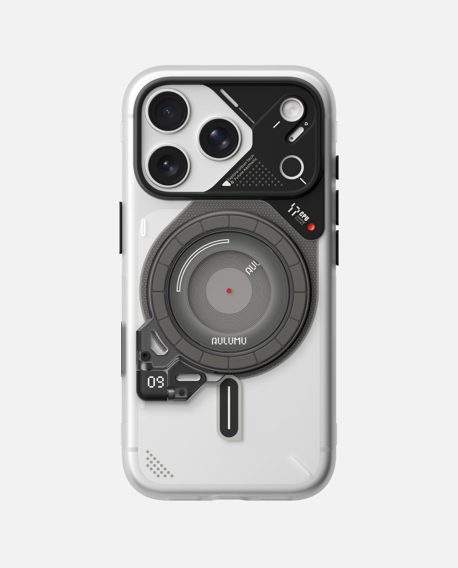 A17 iPhone 17 Series Frosted Case & G09 Ghost Infinite 360° Magnetic Stand
