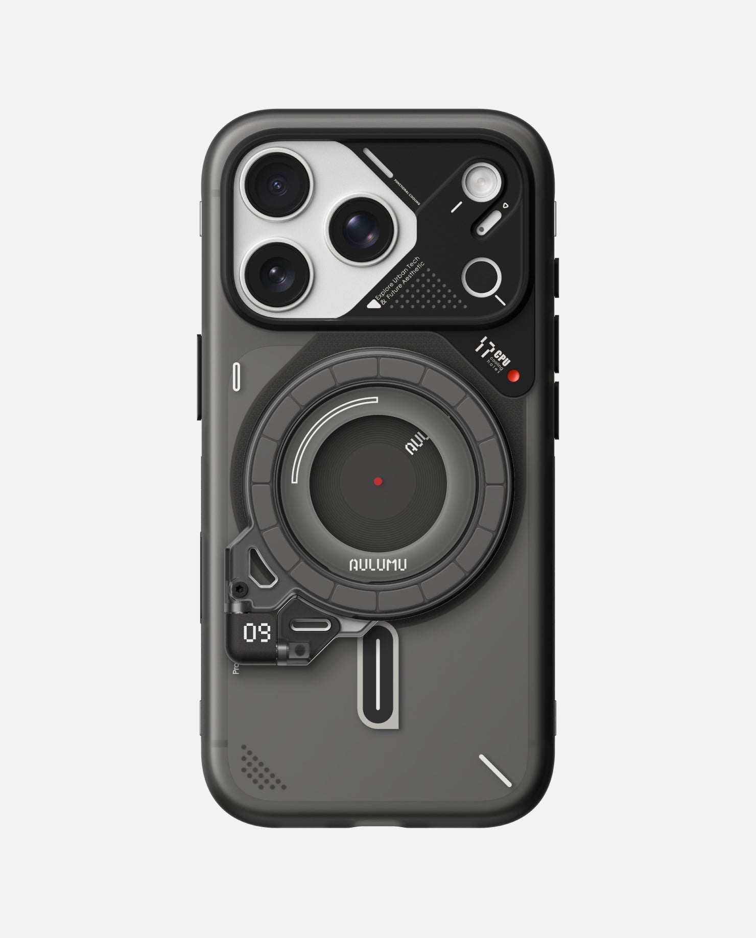 A17 iPhone 17 Series Frosted Case & G09 Ghost Infinite 360° Magnetic Stand