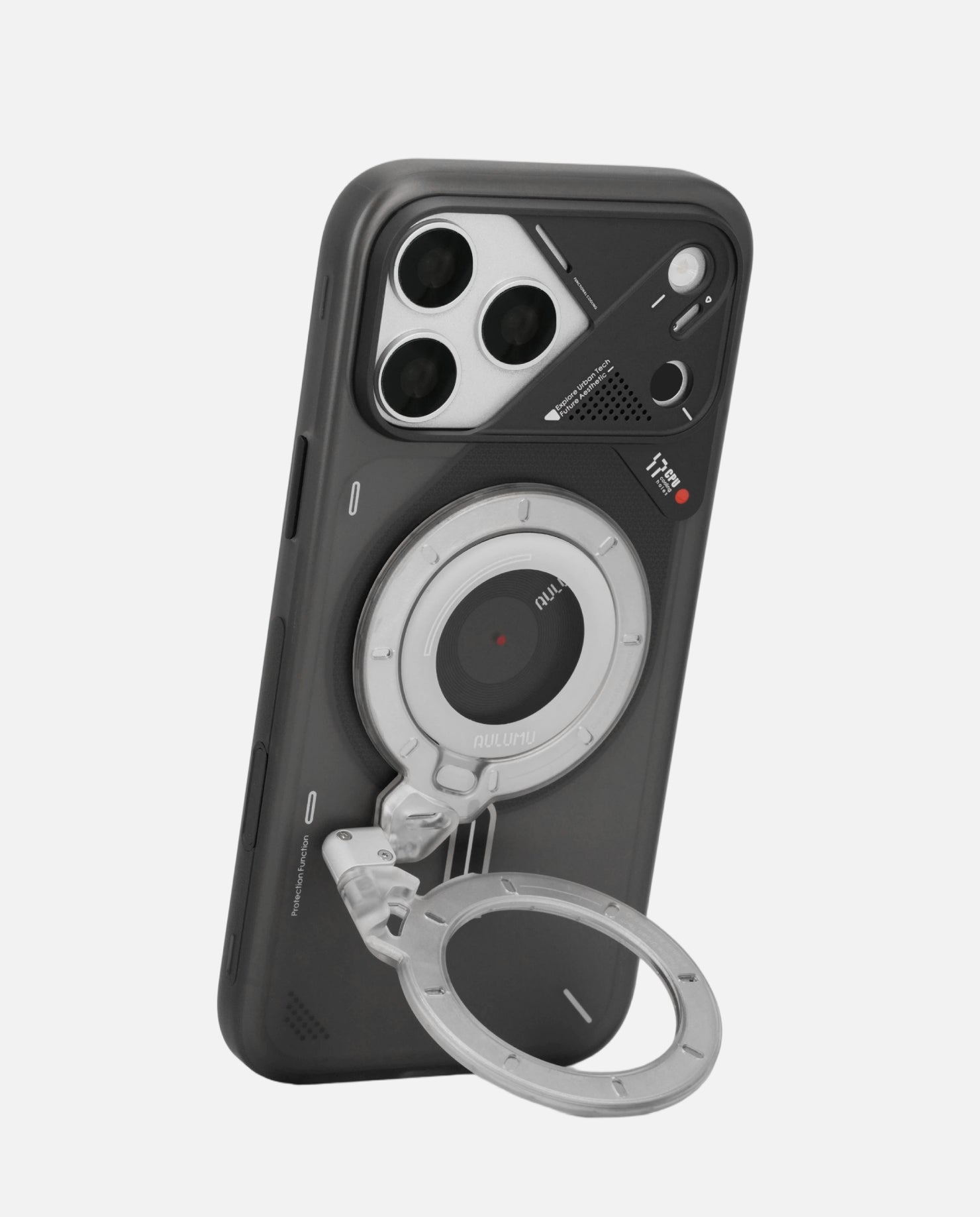 A17 iPhone 17 Series Frosted Case & G09 Ghost Infinite 360° Magnetic Stand