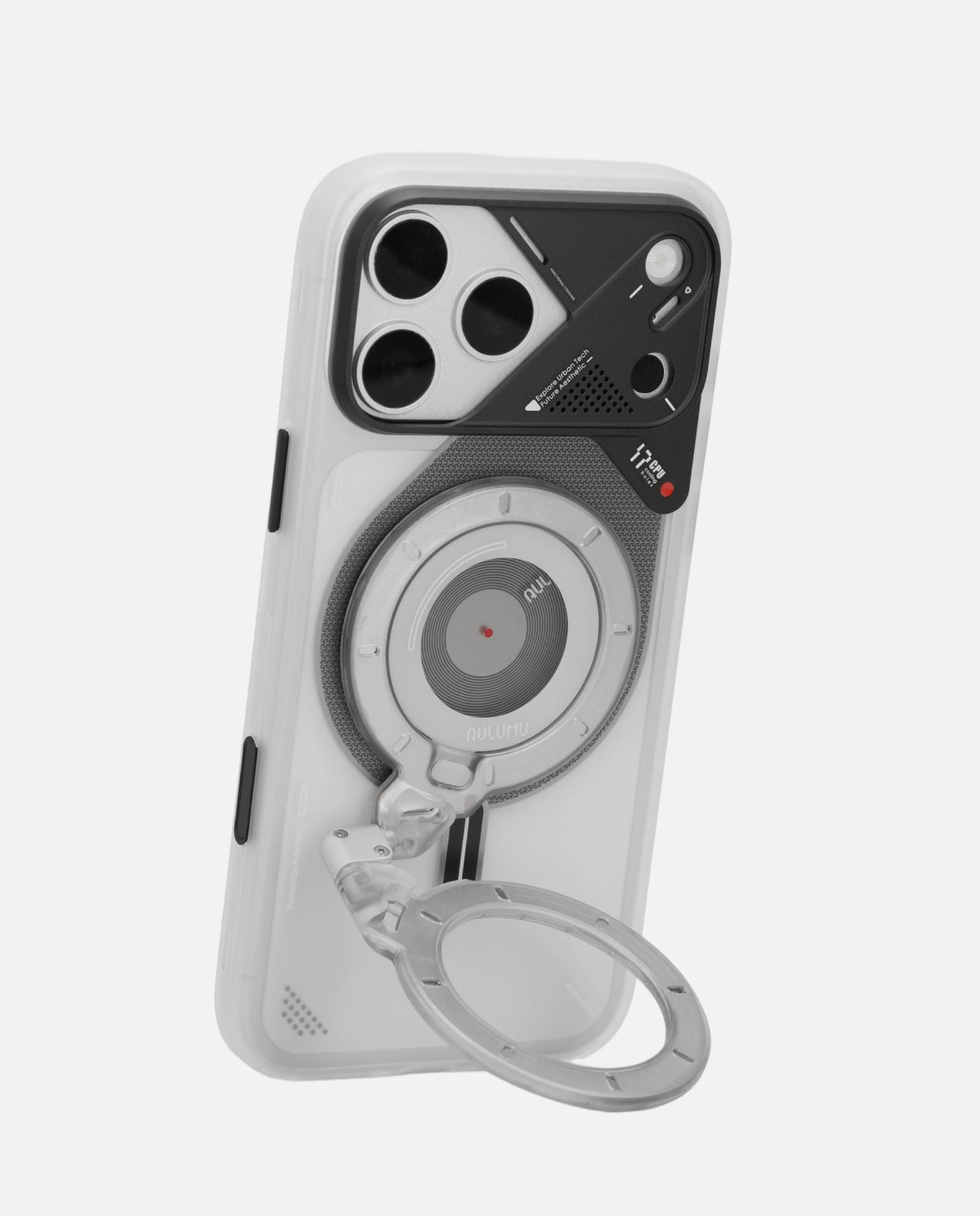 A17 iPhone 17 Series Frosted Case & G09 Ghost Infinite 360° Magnetic Stand