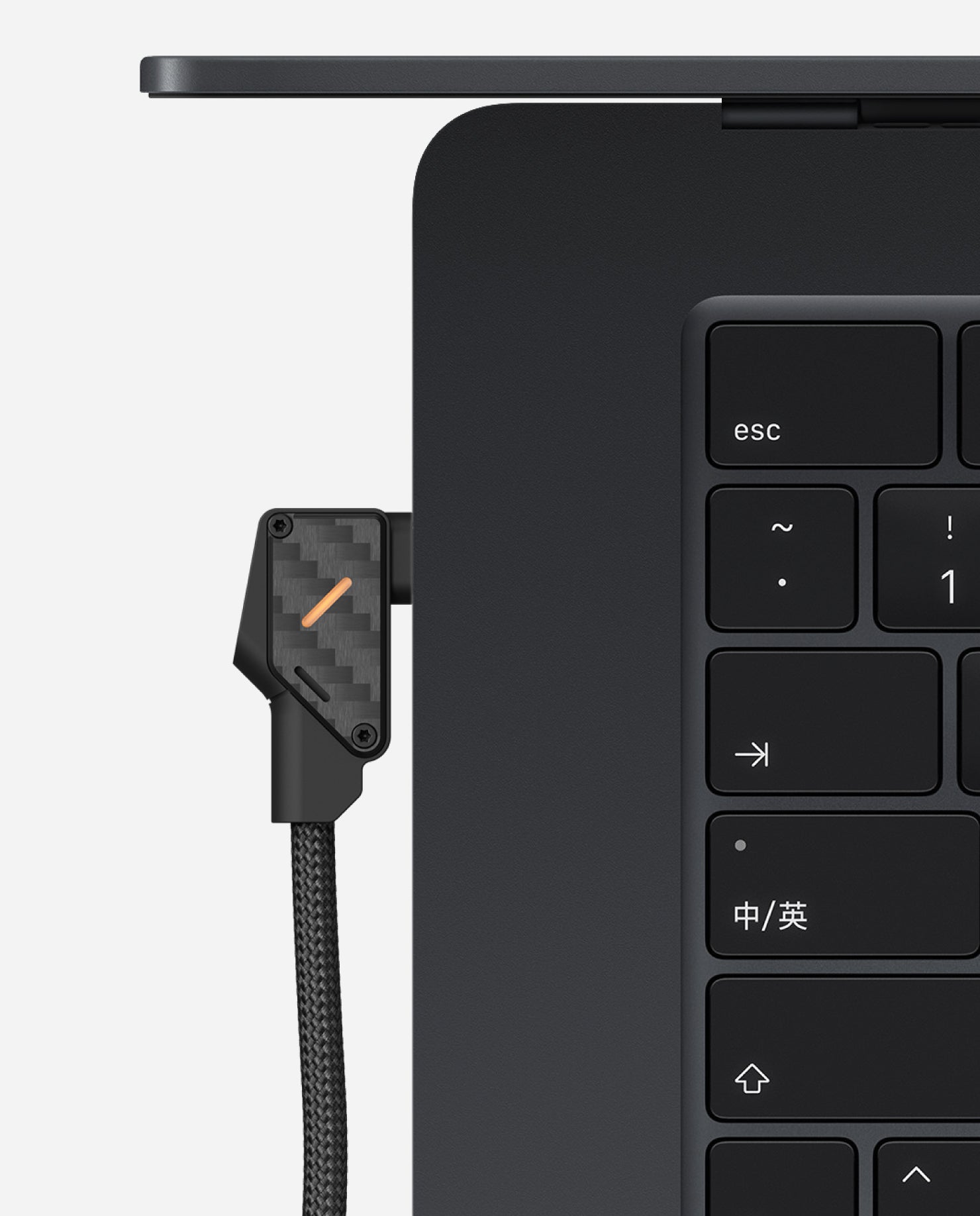 AULUMU M07 240W USB‑C cable featuring a braided exterior
